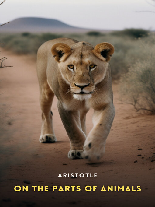 Title details for On the Parts of Animals by Aristotle - Available